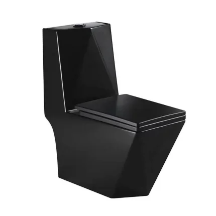 Vaso Sanitário Monobloco preto Pex Maximus Produzido Em Cerâmica