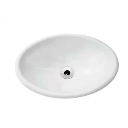 Cuba de Sobrepor para banheiro 44X31cm Oval Branco – Celite