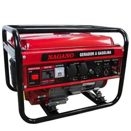 Gerador de Energia a Gasolina 3,6 KVA Monofásico Partida Manual – NG3100 – Nagano